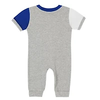 Infant Outerstuff  Gray Los Angeles Dodgers Hitter Up Full-Zip Jumper