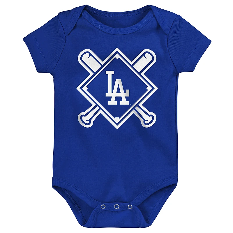 Ensemble de body 3 pièces Baby Outerstuff Los Angeles Dodgers Home Plate