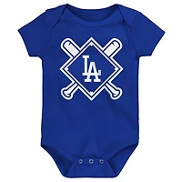 Ensemble de body 3 pièces Baby Outerstuff Los Angeles Dodgers Home Plate