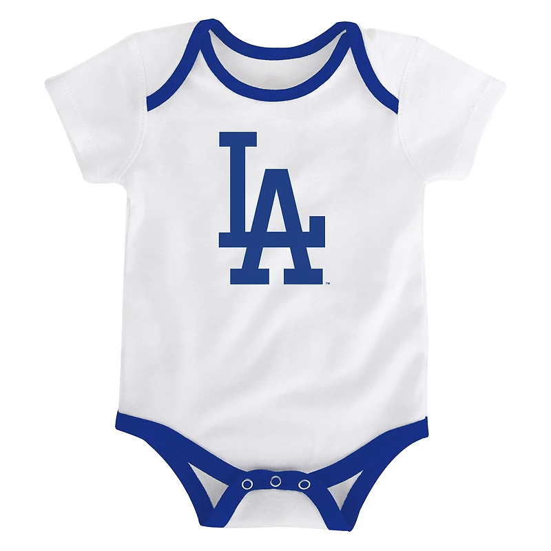 Infant Outerstuff Los Angeles Dodgers Home Team 3-Pack Bodysuit Set