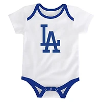 Infant Outerstuff  Los Angeles Dodgers Home Team 3-Pack Bodysuit Set