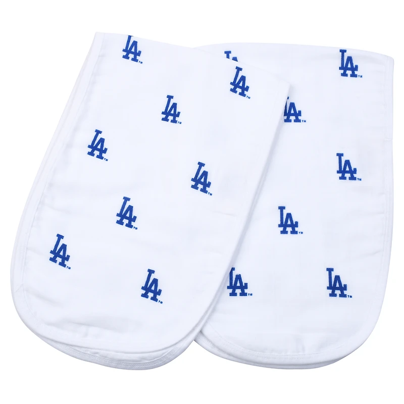 Ensemble de 2 torchons en mousseline Three Little Anchors Los Angeles Dodgers pour bébé