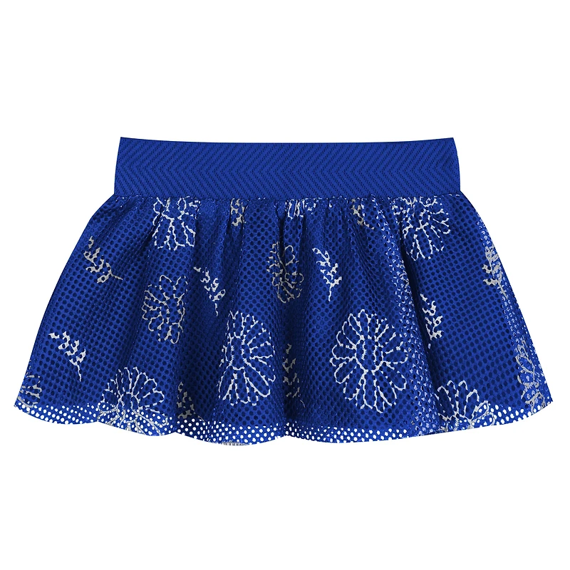 Infant  White Los Angeles Dodgers Sweet Catcher 3-Piece Headband Skirt Set