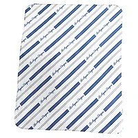 Couverture polaire à rayures verticales classiques 50 po x 60 po avec logo des Dodgers de Los Angeles
