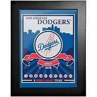 Los Angeles Dodgers - 12'' x 16'' Collection Wins Encadrée Photo