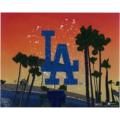 Los Angeles Dodgers 16" x 20" Photo Print - Designed and Signed by Artist Maz Adams - Limited Edition of 25