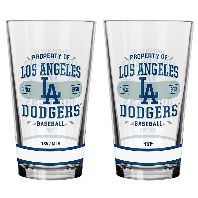 Ensemble de 2 verres à mélanger Los Angeles Dodgers