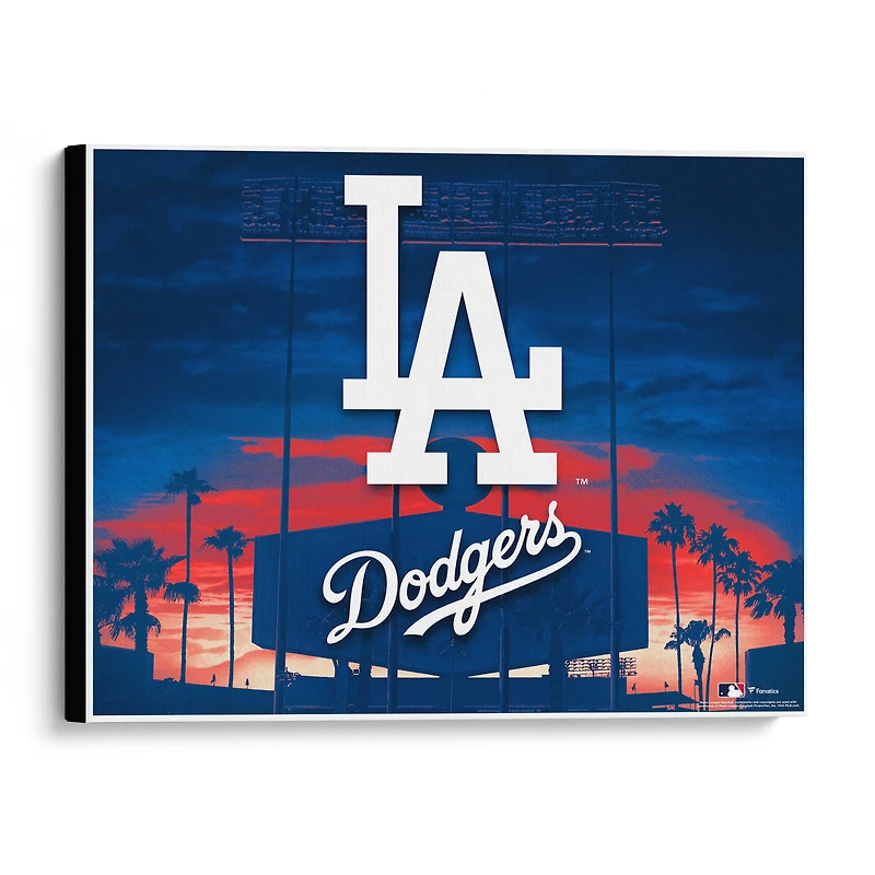 Los Angeles Dodgers 20" x 24" Canvas Giclee Print - Art by Brian Konnick