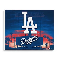 Los Angeles Dodgers 20" x 24" Canvas Giclee Print - Art by Brian Konnick