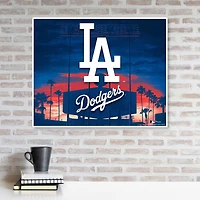 Los Angeles Dodgers 20" x 24" Canvas Giclee Print - Art by Brian Konnick