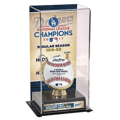 Los Angeles Dodgers 2017 MLB National League Champions Sublimated Display Case with Image