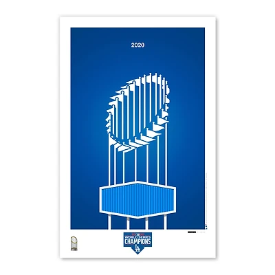 Los Angeles Dodgers 2020 World Series Champions 11'' x 17'' Minimalist Poster Art Print