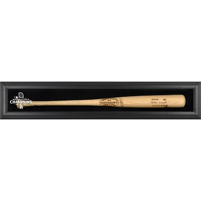 Los Angeles Dodgers 2024 MLB World Series Champions Black Framed Wall-Mounted Logo Bat Display Case