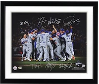 Los Angeles Dodgers 2025 World Series Champions Autographed 16" x 20" Celebration Photograph with 7 Signatures