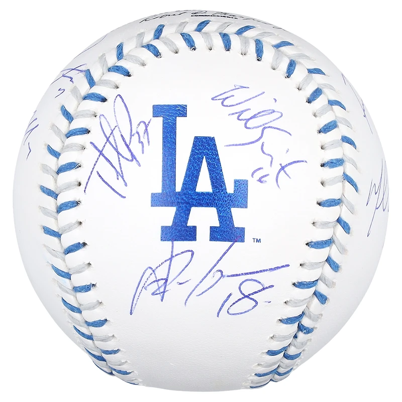 Balle de baseball Los Angeles Dodgers, champions des Séries mondiales 2025, autographiée par l'équipe (7 signatures) - Édition limitée à 50 exemplaires