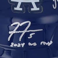 Los Angeles Dodgers Autographed 2024 World Series Champions Rawlings Replica Batting Helmet with 8 Signatures and Multiple Inscriptions - Limited Edition of 25
