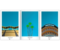 Los Angeles Dodgers Ballparks 11" x 17" Minimalist Art Poster Set