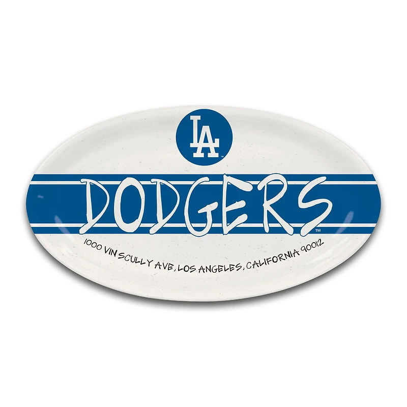 Plat de service ovale des Dodgers de Los Angeles