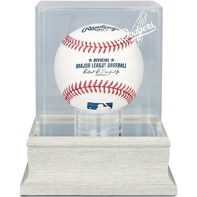 Los Angeles Dodgers Slate Gray Logo Baseball Display Case - UV Protected