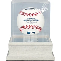 Los Angeles Dodgers Slate Gray Logo Baseball Display Case - UV Protected