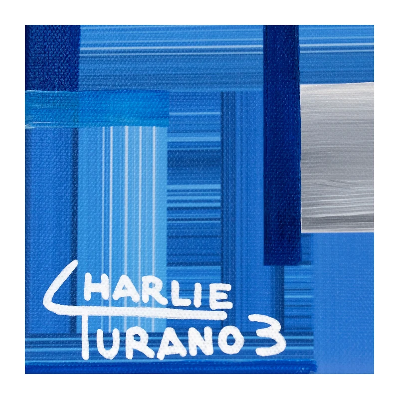 Los Angeles Dodgers - Impression giclée sur toile tendue 40,6 x 50,8 cm (16 x 20 pouces) avec embellissements - Œuvre de Charlie Turano III - LA