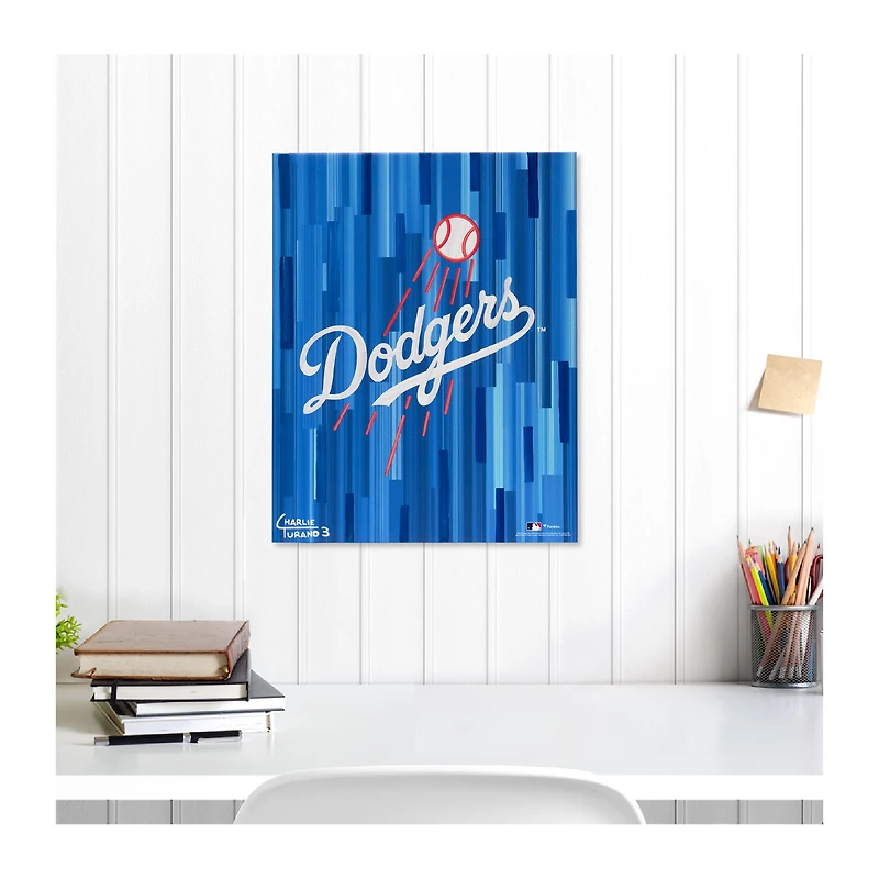 Los Angeles Dodgers 16" x 20" embelli Giclée Print par Charlie Turano III - Dodgers