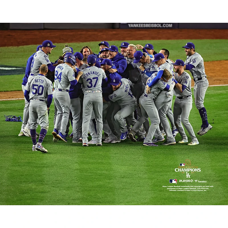 Los Angeles Dodgers Unsigned 2024 World Series Champions Dogpile Photograph