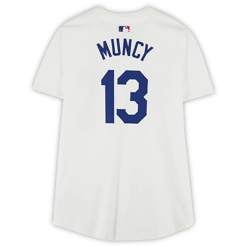 Max Muncy Los Angeles Dodgers Player-Issued #13 White Jersey from the 2024 MLB Season