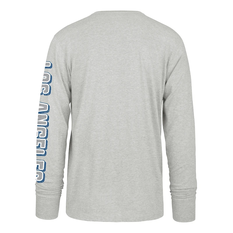T-shirt à manches longues Franklin gris vieilli pour homme '47 Los Angeles Dodgers Big & Tall