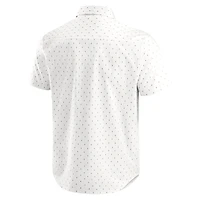 Men's Darius Rucker Collection by Fanatics  Cream Los Angeles Dodgers Printed Button-Down Shirt