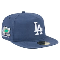 Casquette ajustée A-Frame 59FIFTY bleue pour homme des Los Angeles Dodgers de New Era