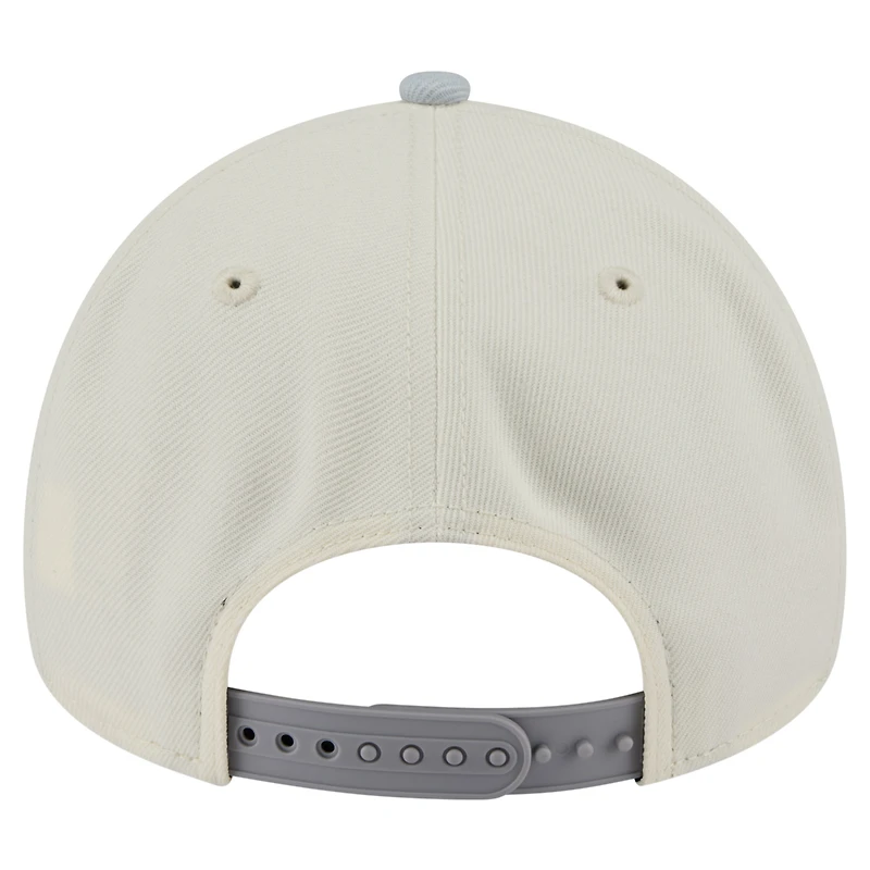 Men's New Era  Cream Los Angeles Dodgers 2024 World Series Champions Parade Takedown A-Frame 9FORTY Adjustable Hat