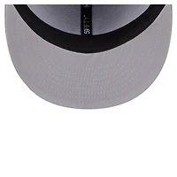 Casquette ajustée à rayures fines 59FIFTY bleu foncé des Los Angeles Dodgers de New Era pour homme