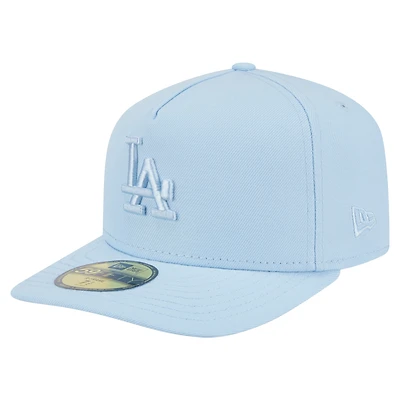 Men's New Era  Light Blue Los Angeles Dodgers Color Pack Tonal A-Frame 59FIFTY Fitted Hat