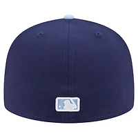 Men's New Era  Navy/Light Blue Los Angeles Dodgers Color Pack Two-Tone 59FIFTY Fitted Hat