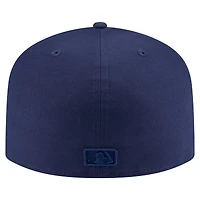 Men's New Era  Navy Los Angeles Dodgers Color Pack Tonal A-Frame 59FIFTY Fitted Hat