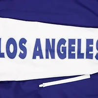Coupe-vent à capuche entièrement zippé New Era bleu royal/gris des Los Angeles Dodgers pour homme