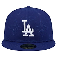 Casquette ajustée 59FIFTY à motif d'injection New Era Royal Los Angeles Dodgers pour homme