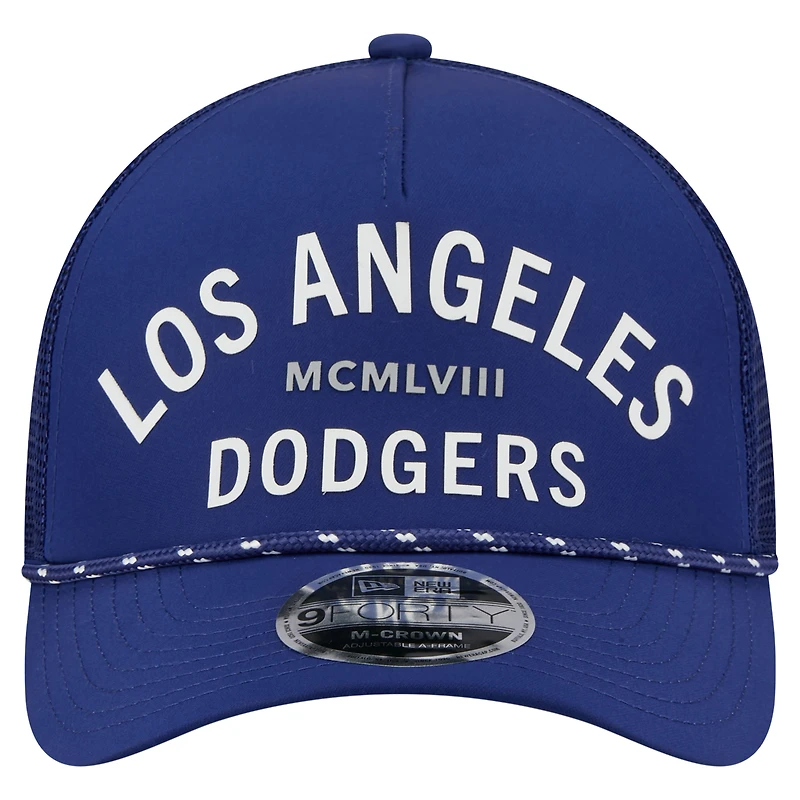 Men's New Era  Royal Los Angeles Dodgers Minimalist 9FORTY A-Frame Adjustable Hat