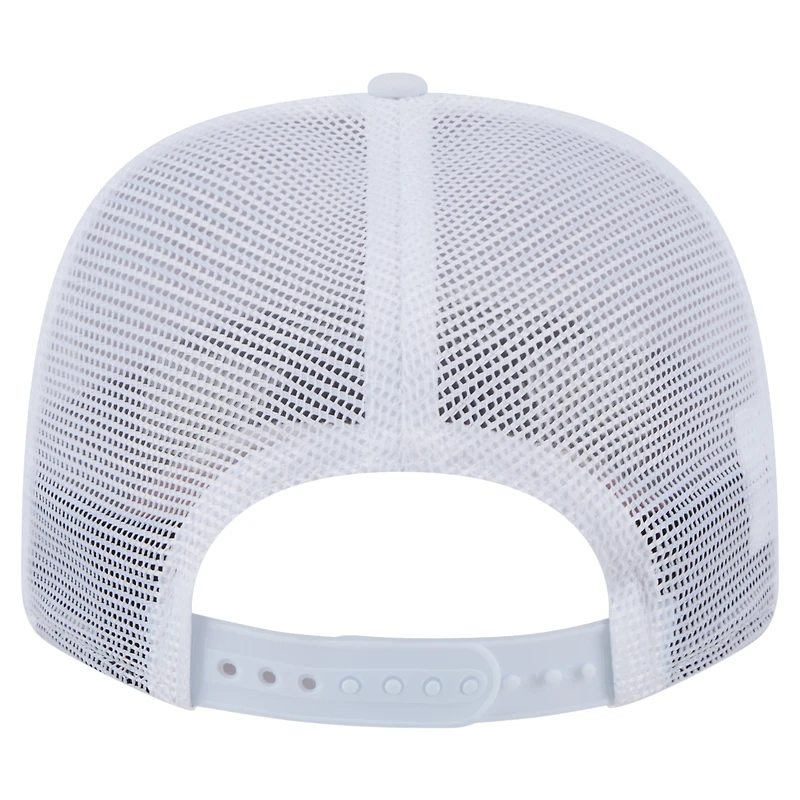 Men's New Era White Los Angeles Dodgers Flamingo Mesh Back 9SEVENTY Stretch-Snap Hat