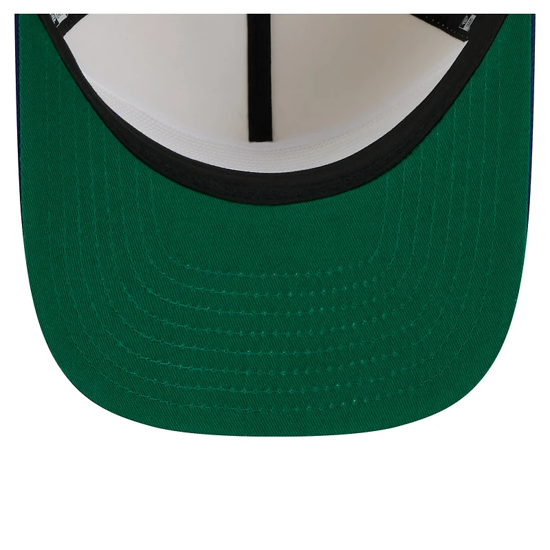 Casquette ajustable blanche New Era pour homme avec logo de l'équipe des Dodgers de Los Angeles