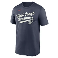 Men's Nike  Navy Los Angeles Dodgers 2025 City Connect Team Phrase Script Legend Performance T-Shirt