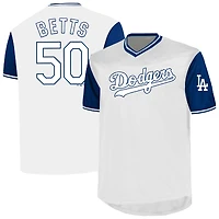 Men's Profile Mookie Betts White Los Angeles Dodgers Big & Tall Name Number Jersey
