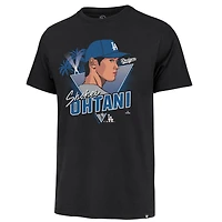 T-shirt noir pour homme avec le profil Shohei Ohtani des Dodgers de Los Angeles, caricature Franklin, grand et