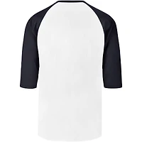 Men's '47 Cream Los Angeles Dodgers City Connect Crescent Franklin Raglan 3/4-Sleeve T-Shirt