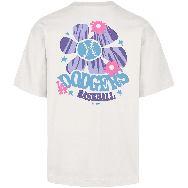 Men's '47 Cream Los Angeles Dodgers Flora Foundation T-Shirt