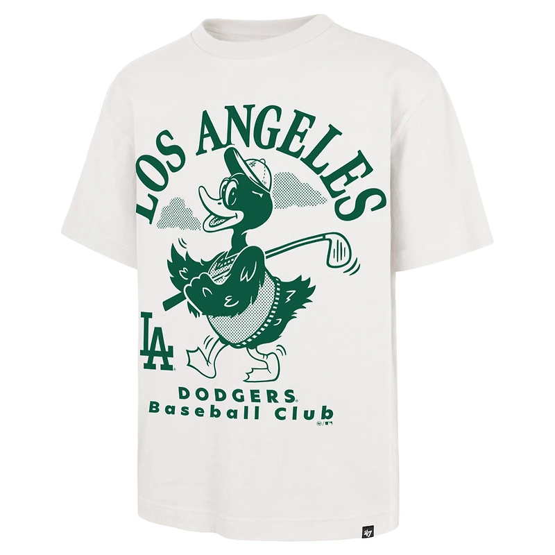 Men's '47 Cream Los Angeles Dodgers Strollin' Foundation T-Shirt