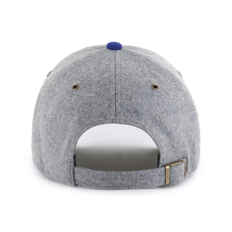 Men's '47 Gray/Royal Los Angeles Dodgers Golden Age Wool Clean Up Adjustable Hat