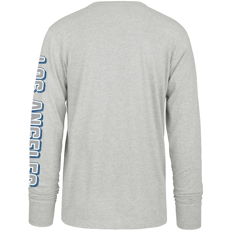 T-shirt à manches longues Fair Ball Franklin gris Los Angeles Dodgers '47 pour homme