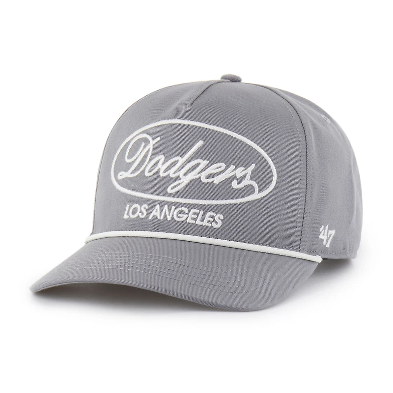 Men's '47 Gray Los Angeles Dodgers Foundational Hitch Adjustable Hat